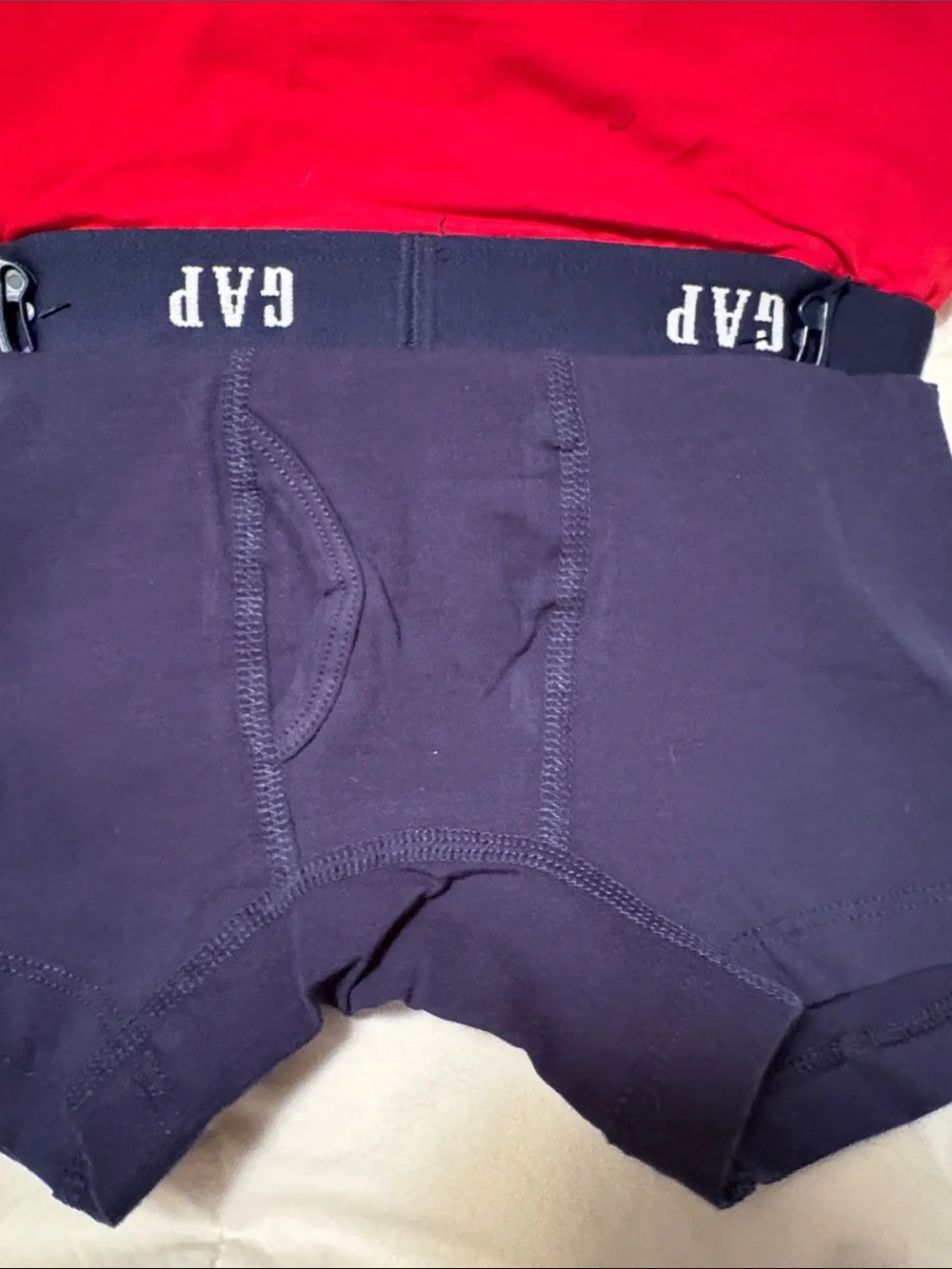 GAP Boys Navy, White Stripe & Red 3-Pack Boxer Briefs